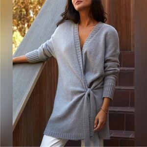 NEW Outerknown Eva Cashmere
Cardigan Heather Grey SZ L
